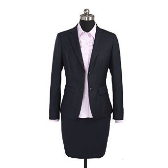 ZOBRA HY7001-2時尚職業(yè)套裙 經(jīng)典黑色西服套裝，打造優(yōu)雅職場風(fēng)范